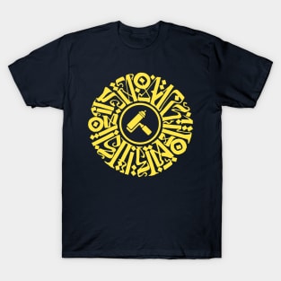 Migration III in gold yellow text T-Shirt